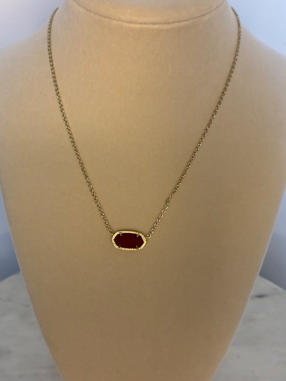Kendra Scott Elisa necklace with red stone - Picture 2 of 5